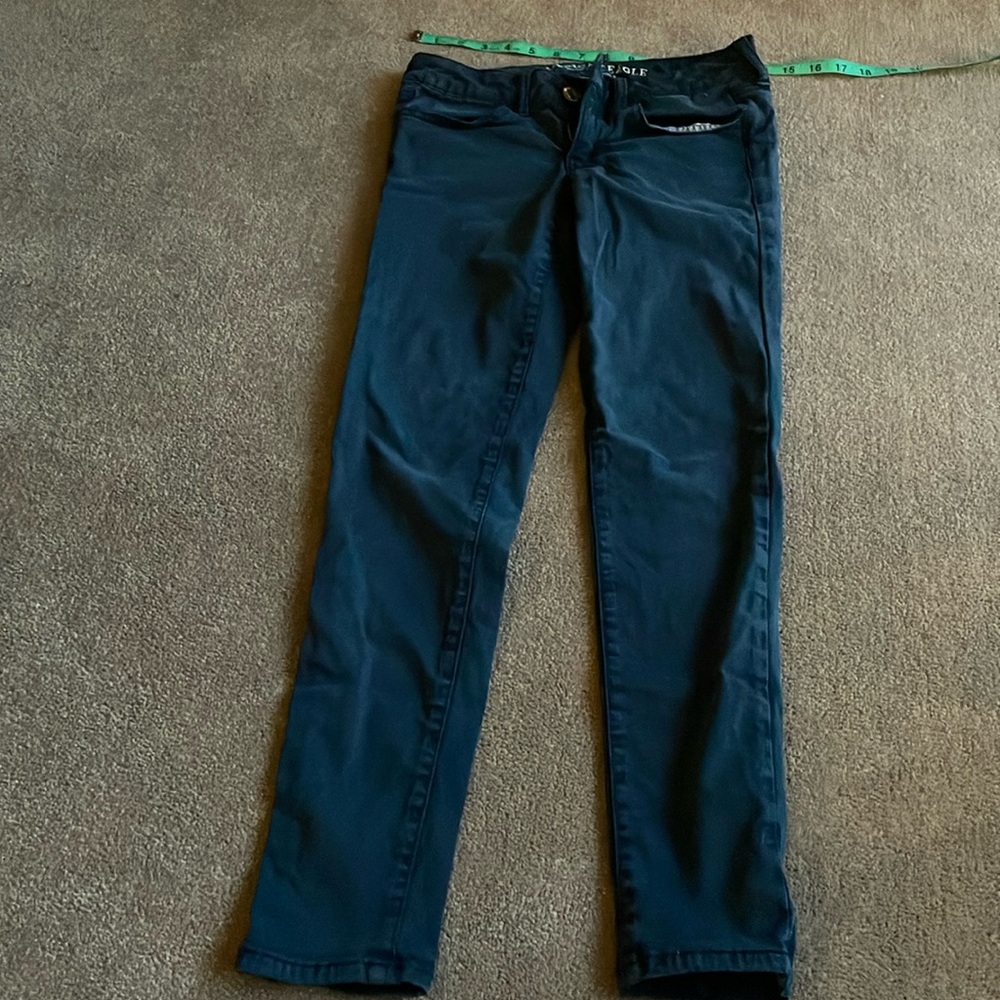 American eagle Super Super Stretch navy blue jegging